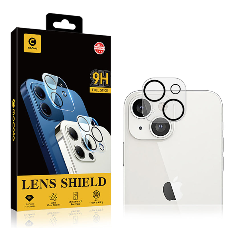 MOCOLO Camera Lens Protector for iPhone 15 , Silk Printing HD Tempered Glass Lens Film with Night Circle