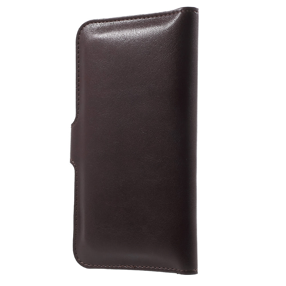 Wallet Purse Leather Cover for iPhone 6s/6, Size: 140 x 68 x 10mm - Coffee