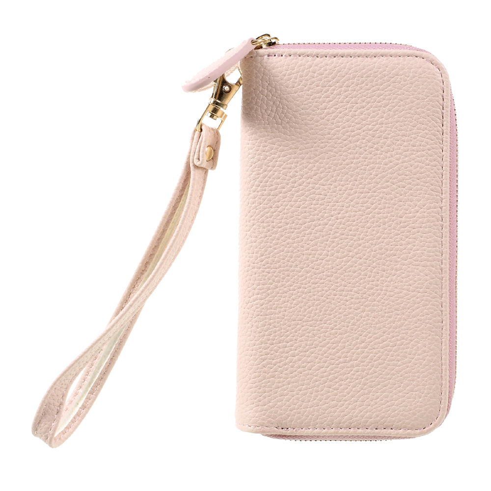 Wallet Leather Pouch Cover Handbag for iPhone 8/7/6s/6, Size: 141 x 70mm - Light Pink