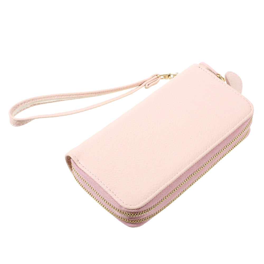 Wallet Leather Pouch Cover Handbag for iPhone 8/7/6s/6, Size: 141 x 70mm - Light Pink