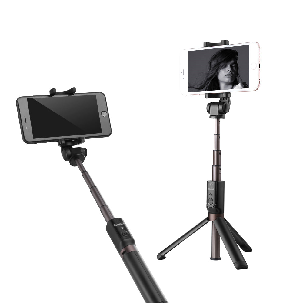 Portable Extendable Smartphone Holder Selfie Stick Tripod with Bluetooth Self Timer, Clamp Width: 56-90mm