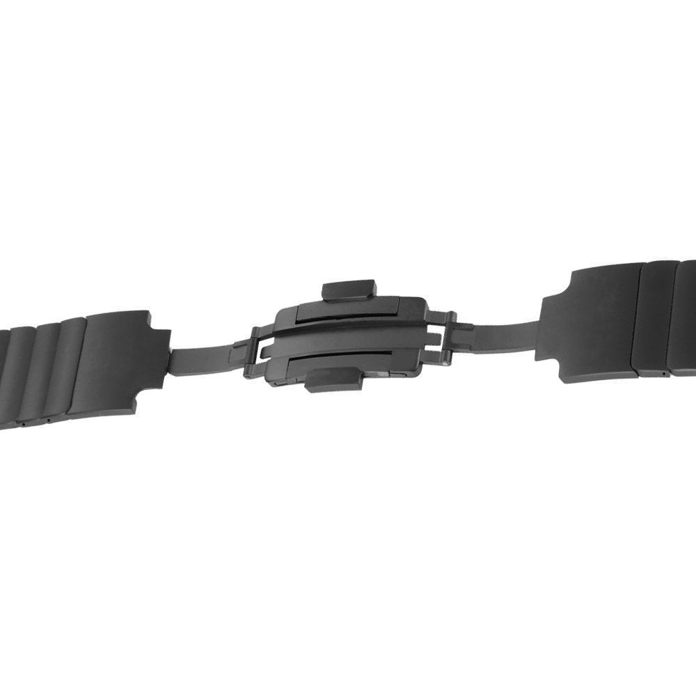 1:1 Scale Stainless Steel Link Bracelet for Apple Watch Series 8 7 41mm / Series 6 SE / SE(2022) 5 4 40mm / Series 3 2 1 38mm - Black