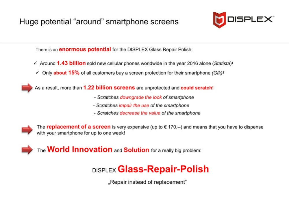 DISPLEX Smartphone Screen Car Windshield Watches Screen Scratch Remover Glass Repair Polish