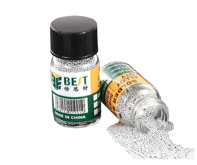 1 Bottle Tin BGA Reballing Soldering Balls for BGA Rework Repair Tools - Diameter: 0.65mm