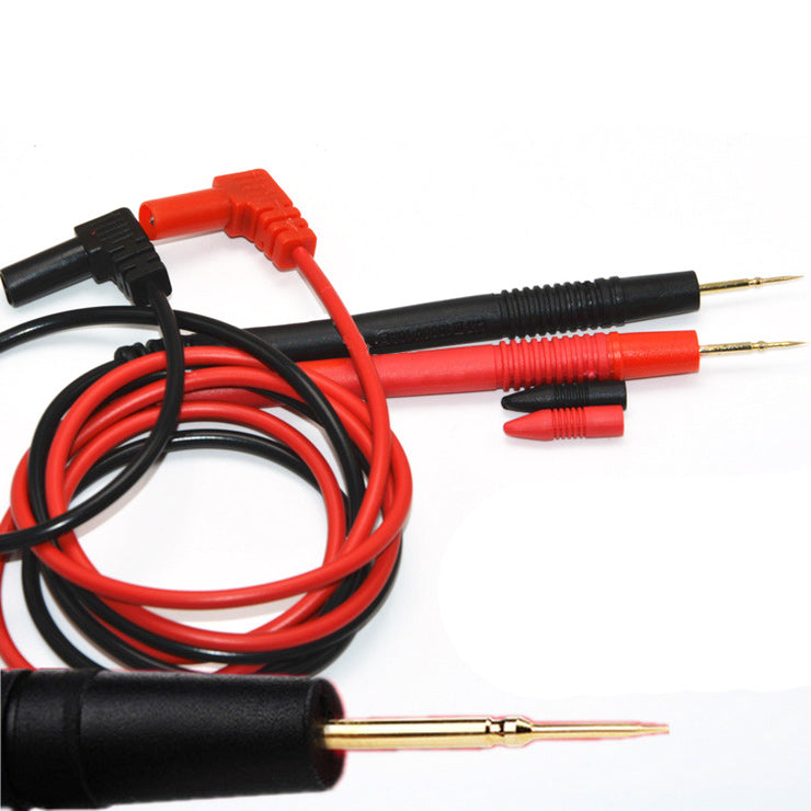 1 Pair Multimeter Test Leads Copper Probe with Ultra Fine Tip (Red and Black)