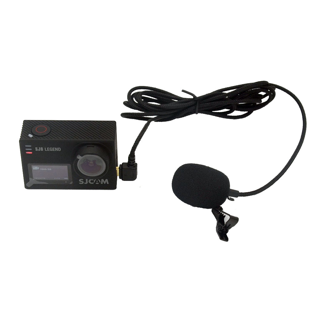 Professional Mini USB External Microphone with Collar Clip for SJCAM SJ6/SJ7/SJ360