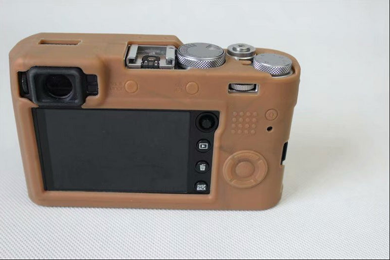 Uniqkart for Fujifilm X100F Soft Silicone Camera Protector Shell - Coffee