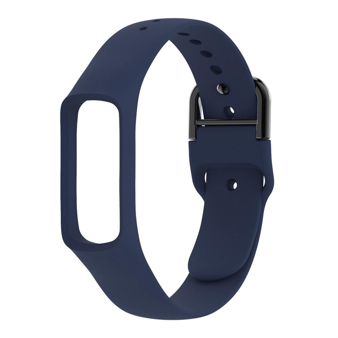 Smart Watch Pure Color Silicone Wrist Strap Watchband for Galaxy Fit-e (Dark Blue)