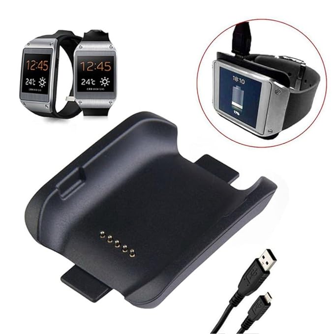 UNIQKART Charging Cradle Smart Watch Charger Dock for Samsung Galaxy Gear SM-V700