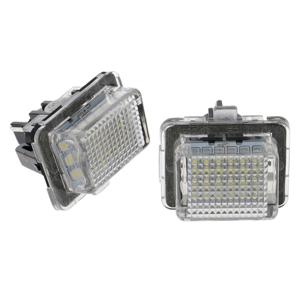 2 Piece LED Number Plate Lights for  C W204 E W212 S W221 CL