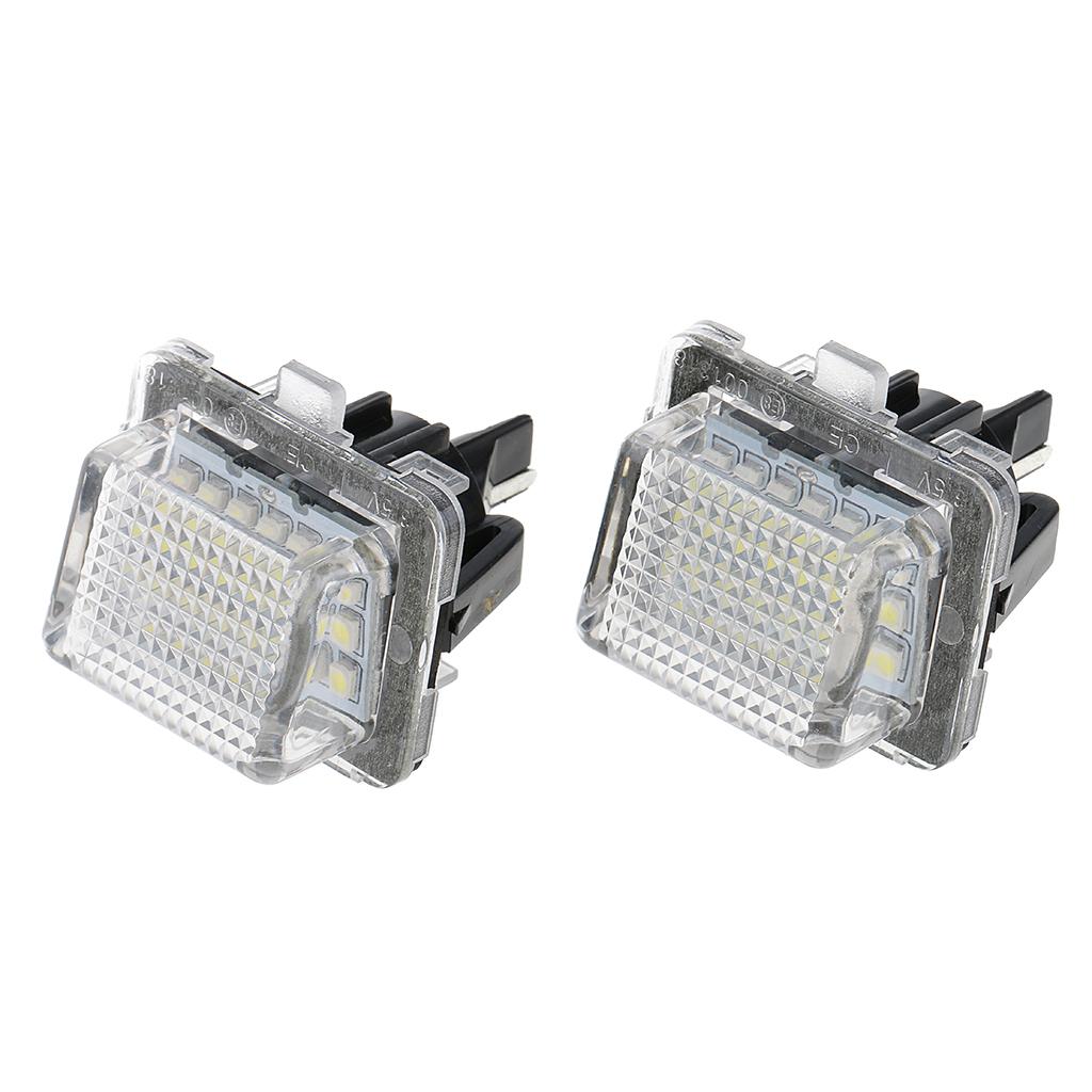 2 Piece LED Number Plate Lights for  C W204 E W212 S W221 CL