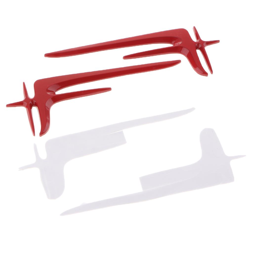 2 Pieces Car Metal Decal Stickers for   C-Class E-Class Red