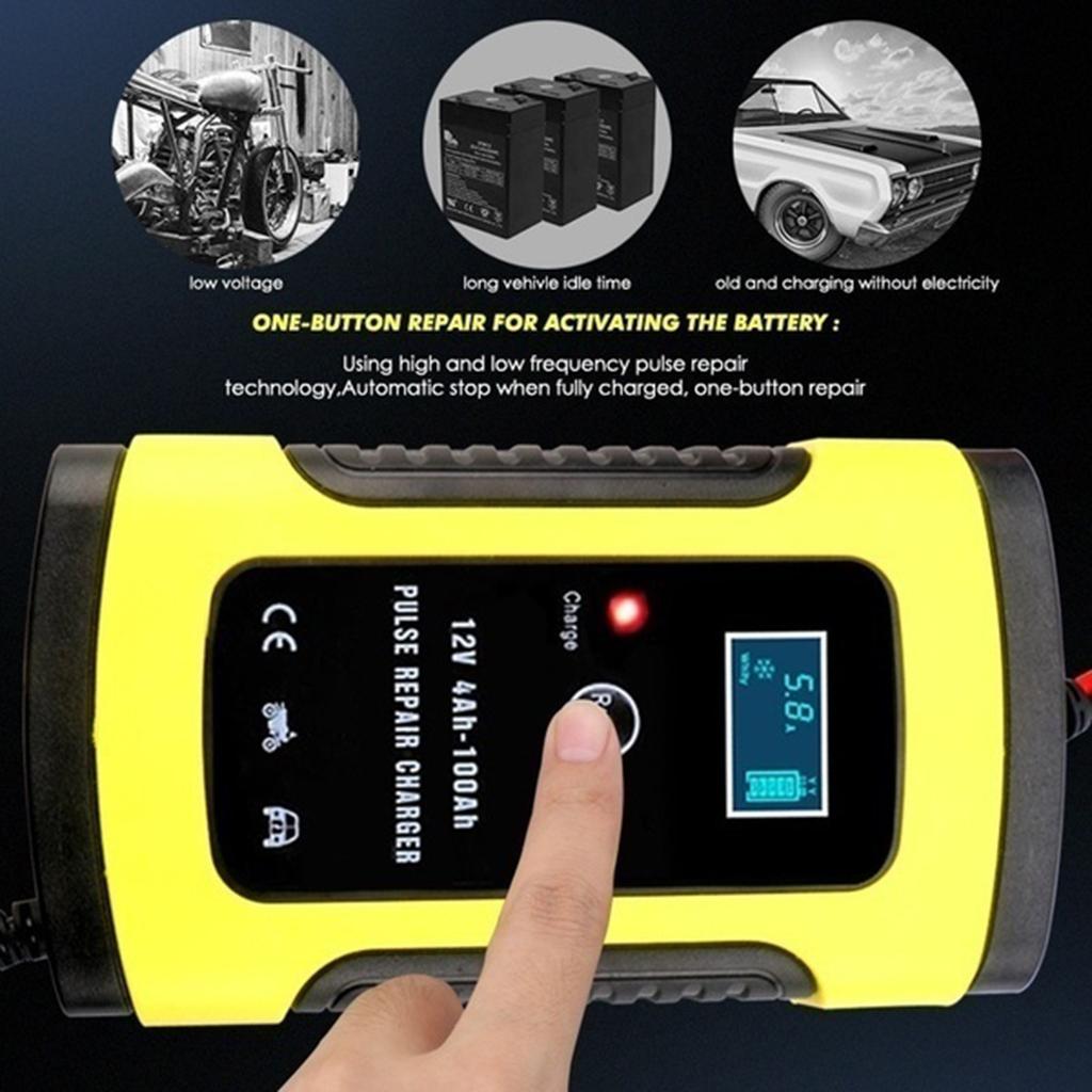 12V 6A Full Automatic Car Truck Motorcycle Battery Charger Intelligent AU