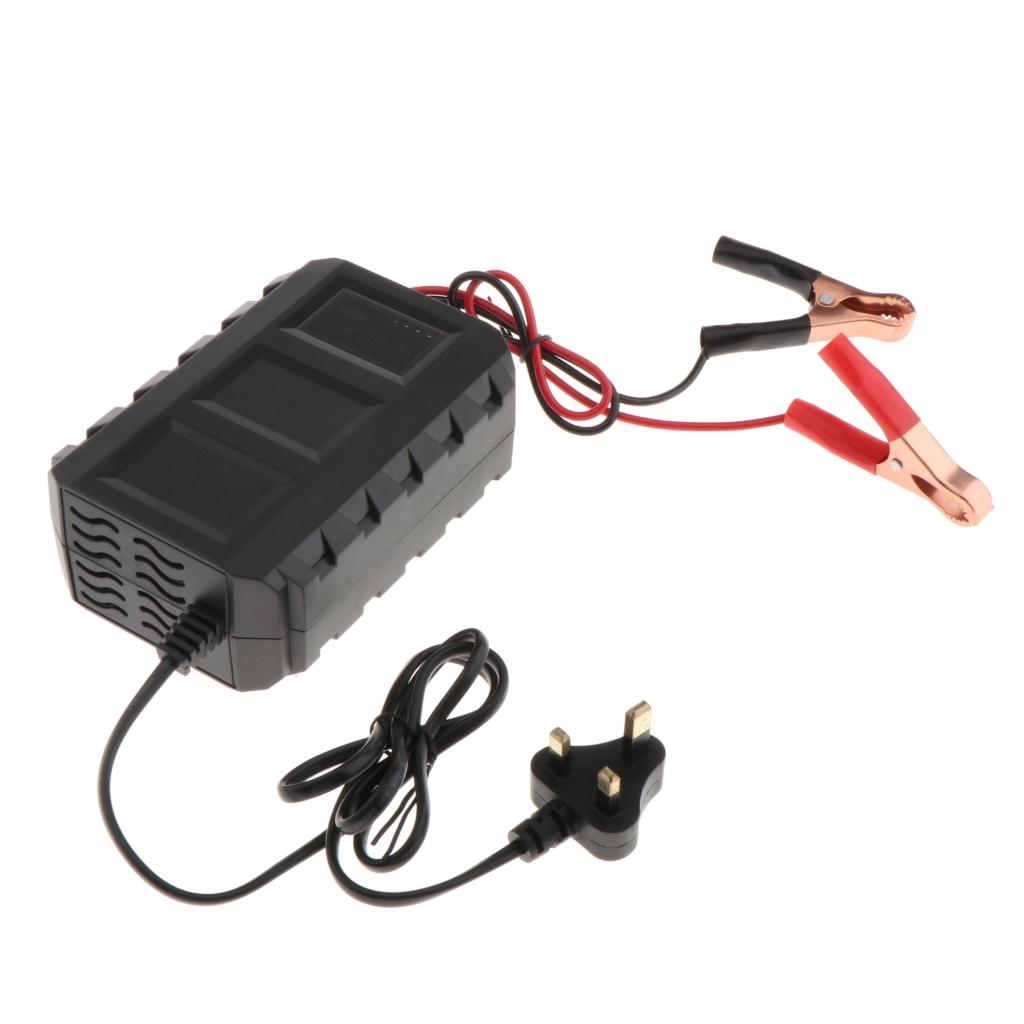 12V 20A Full Smart Car Motorcycle Battery Charger Universal Fit