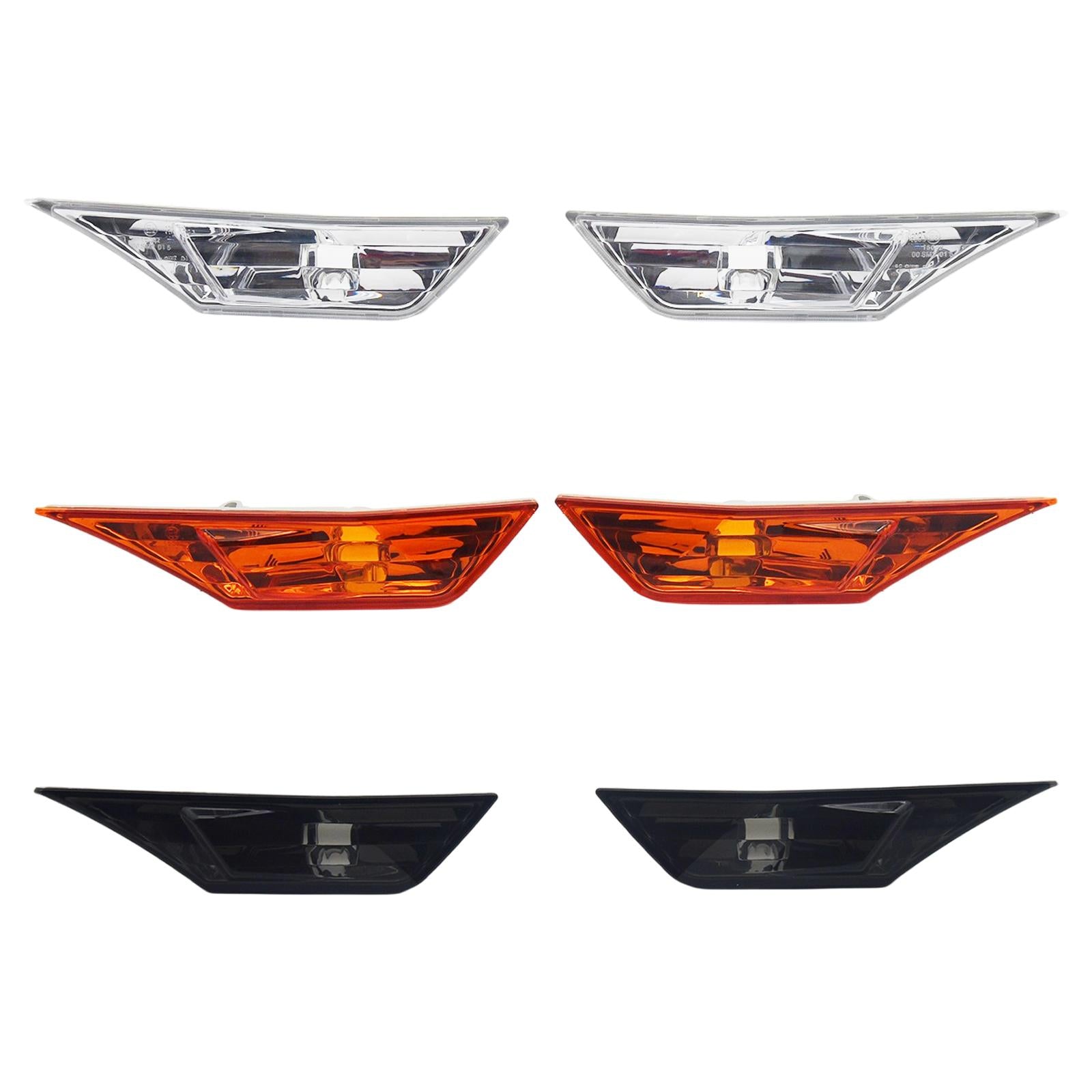 2Pcs Front Car Side Marker Lights 34300-Tet-H01 for Honda Civic 16-20 White