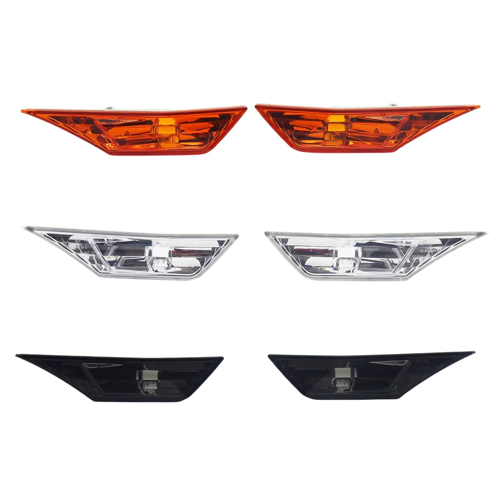 2Pcs Front Car Side Marker Lights 34300-Tet-H01 for Honda Civic 16-20 White