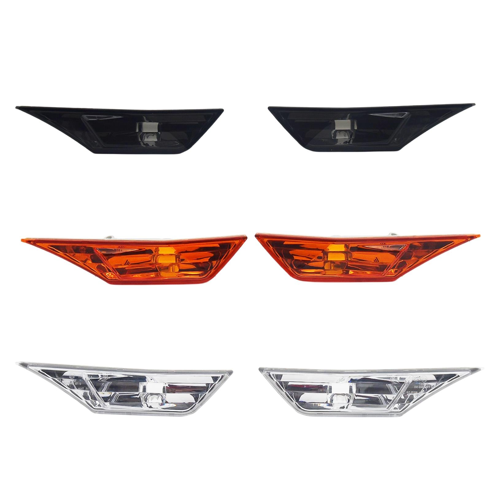 2Pcs Front Car Side Marker Lights 34300-Tet-H01 for Honda Civic 16-20 White