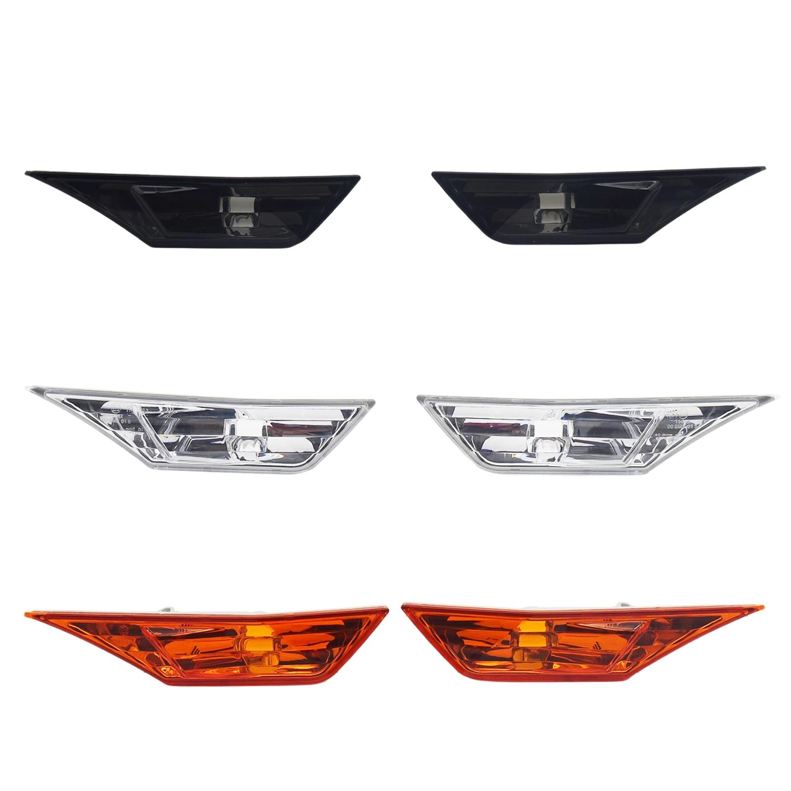 2Pcs Front Car Side Marker Lights 34300-Tet-H01 for Honda Civic 16-20 White