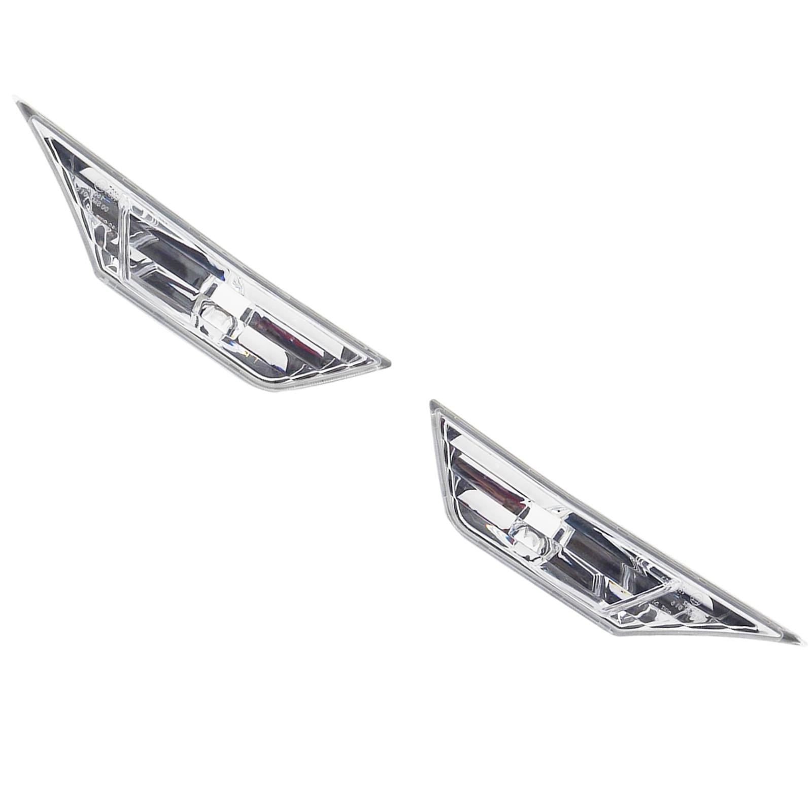 2Pcs Front Car Side Marker Lights 34300-Tet-H01 for Honda Civic 16-20 White