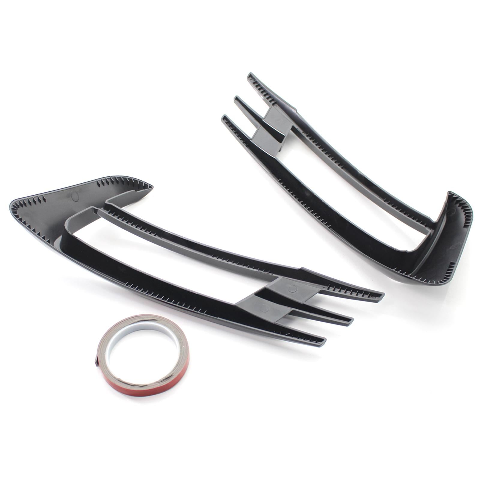 2Pcs Fog Light Cover Bumper Grille Trim Exterior Fit for VW Golf MK7 14-17