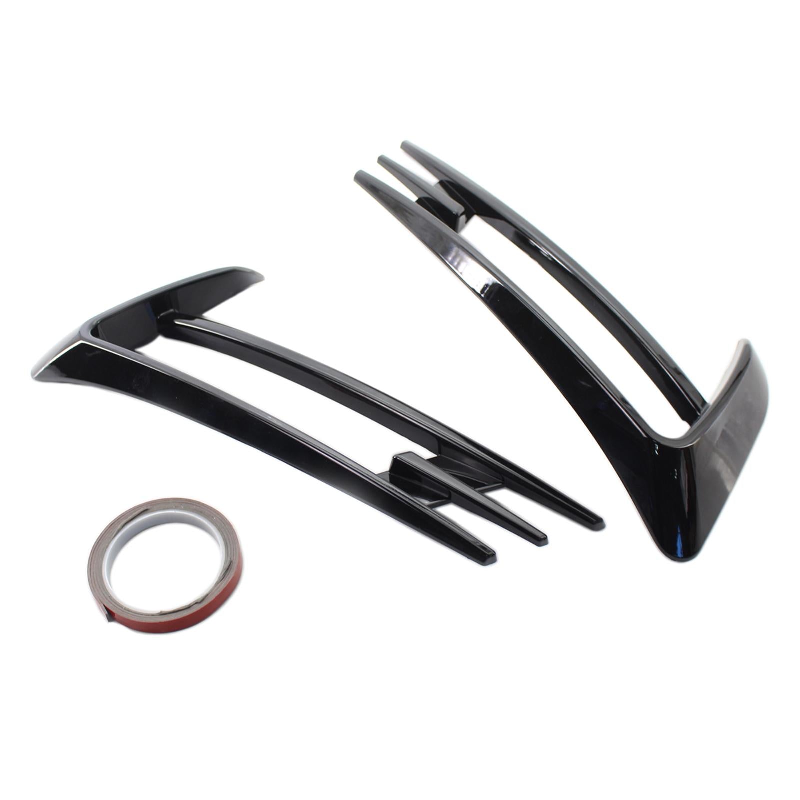 2Pcs Fog Light Cover Bumper Grille Trim Exterior Fit for VW Golf MK7 14-17