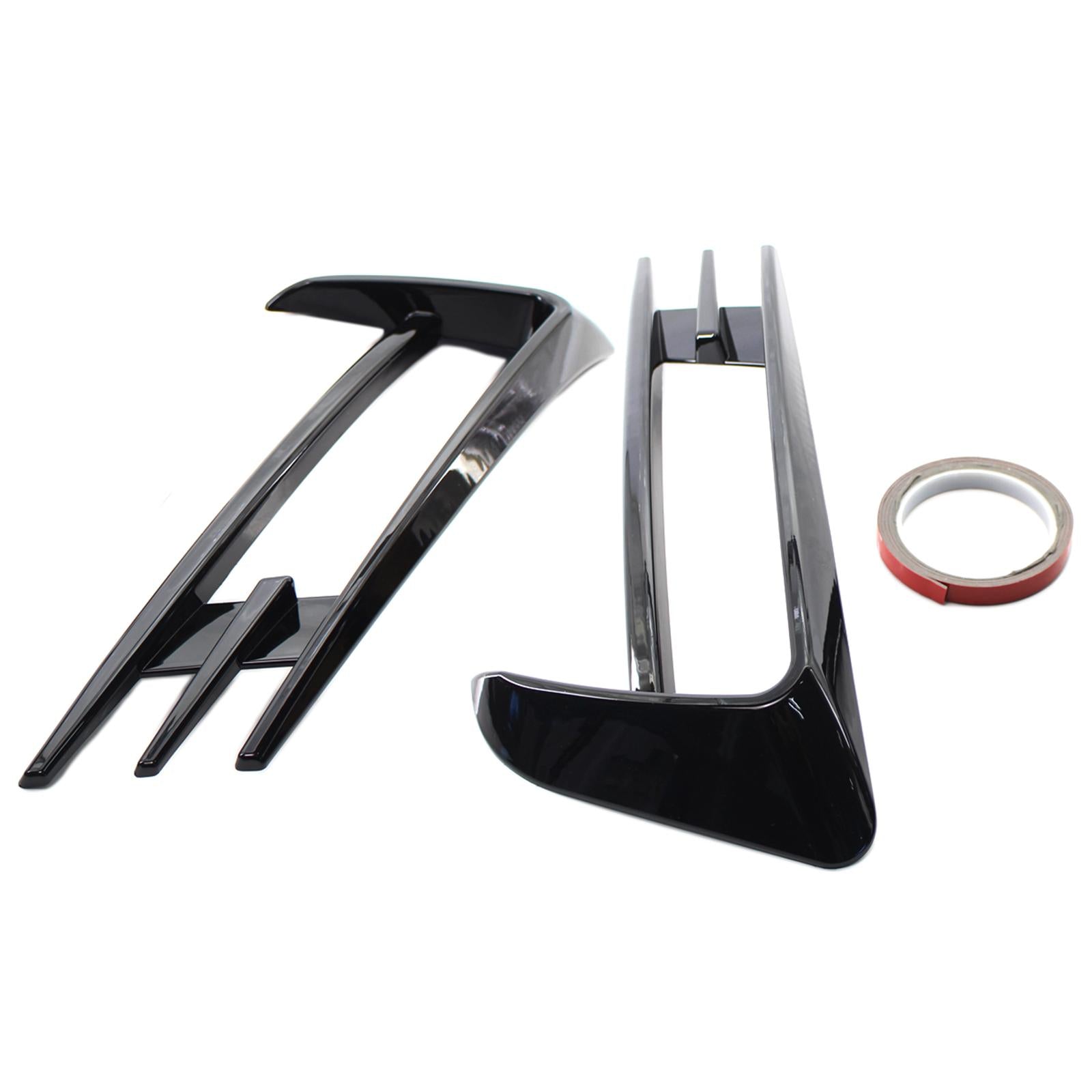 2Pcs Fog Light Cover Bumper Grille Trim Exterior Fit for VW Golf MK7 14-17