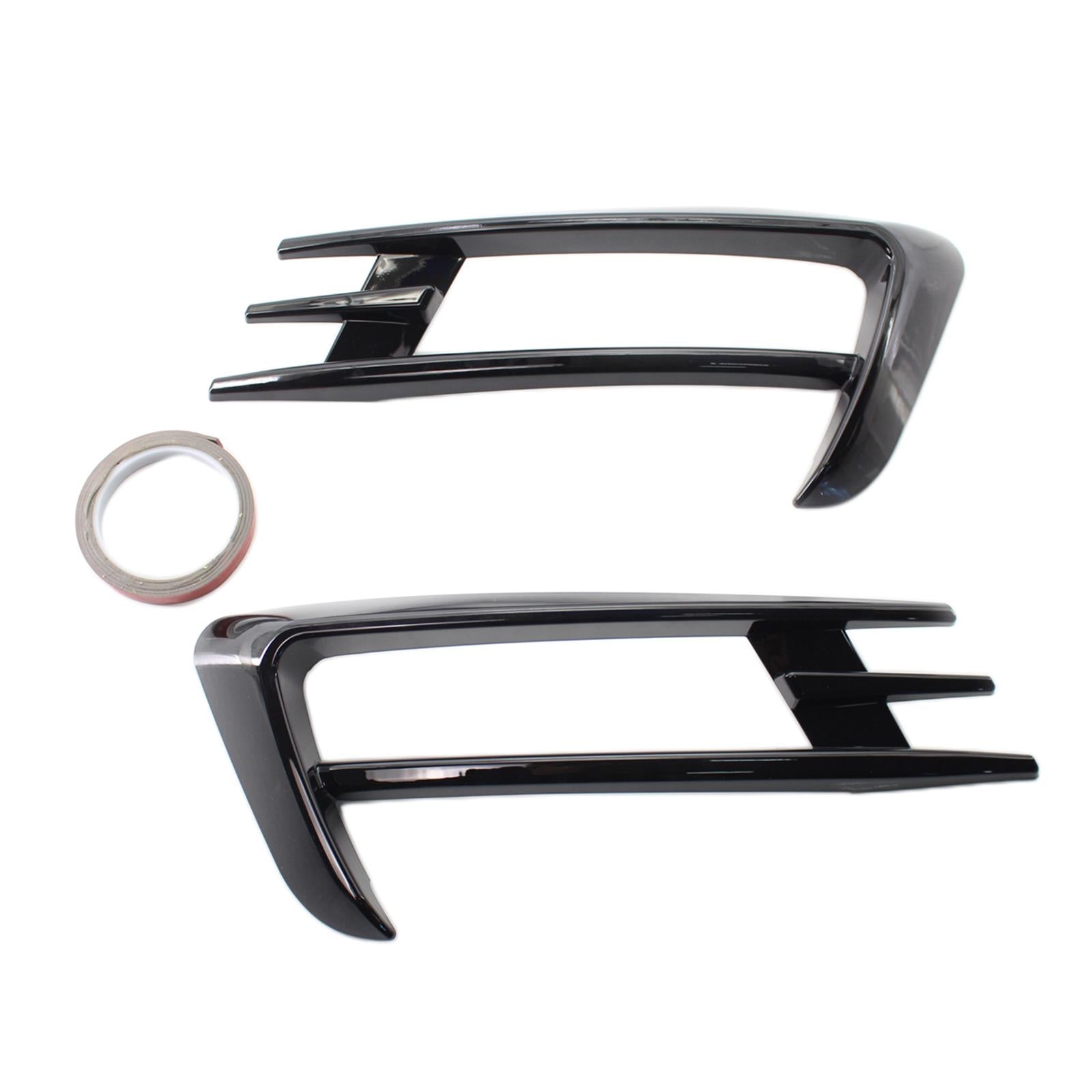 2Pcs Fog Light Cover Bumper Grille Trim Exterior Fit for VW Golf MK7 14-17