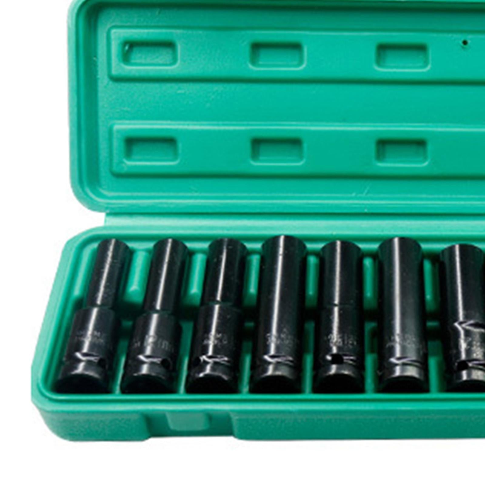 10x Socket Set 1/2inch with Carry Case 10-24mm for Ratchet Wrench