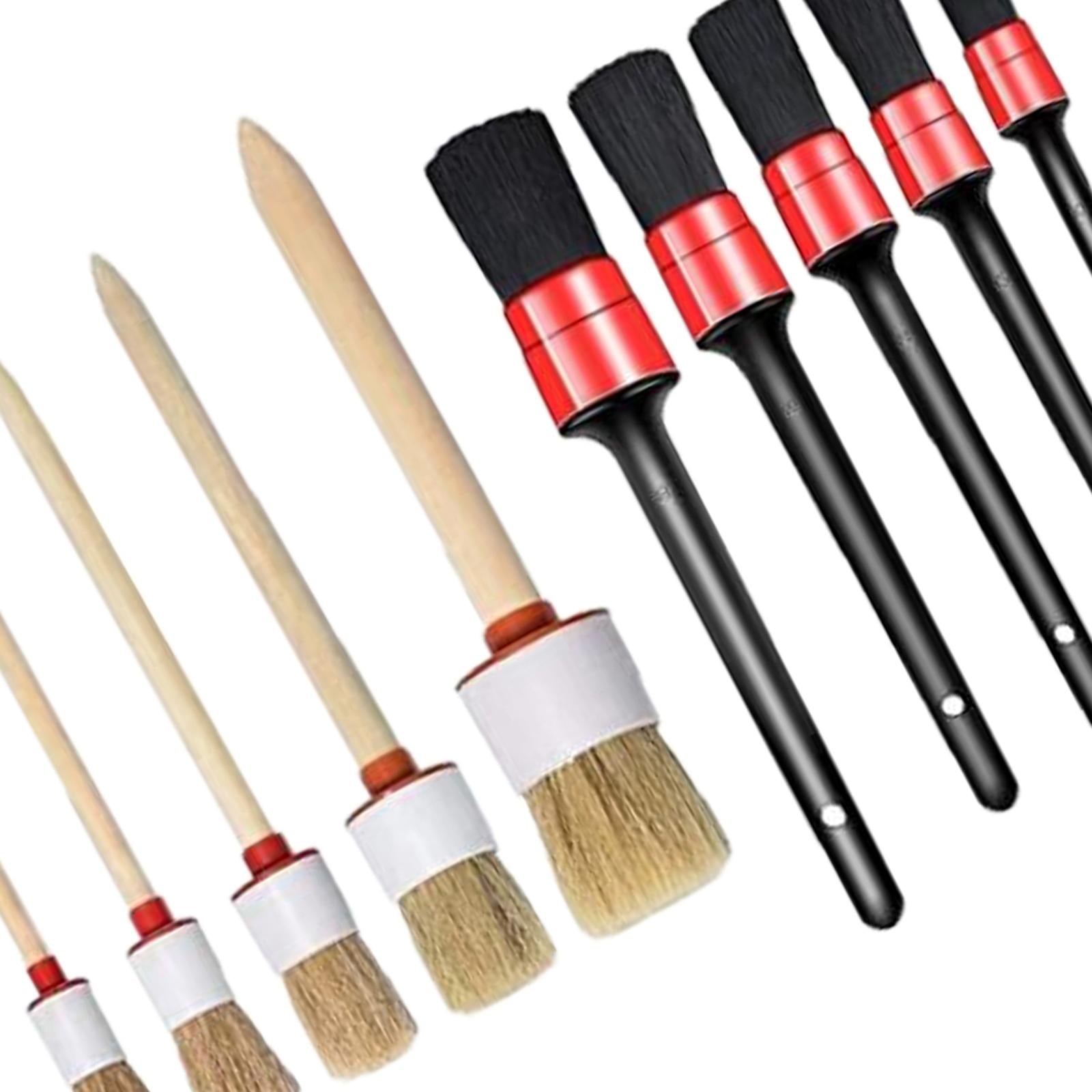 10 Pieces Auto Car Detailing Brush Set for Cleaning Wheels Air Vents