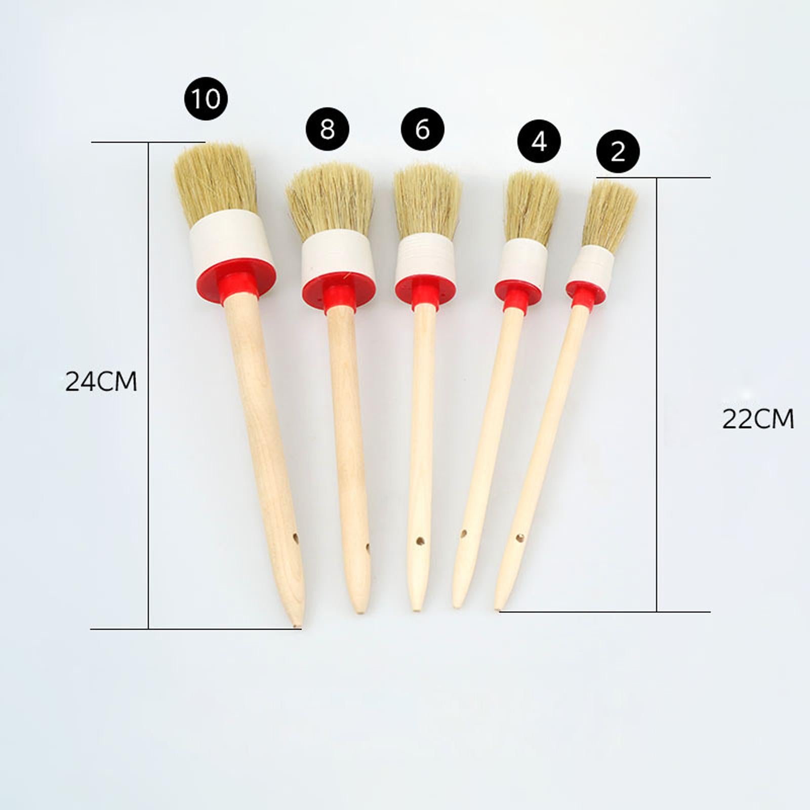 10 Pieces Auto Car Detailing Brush Set for Cleaning Wheels Air Vents