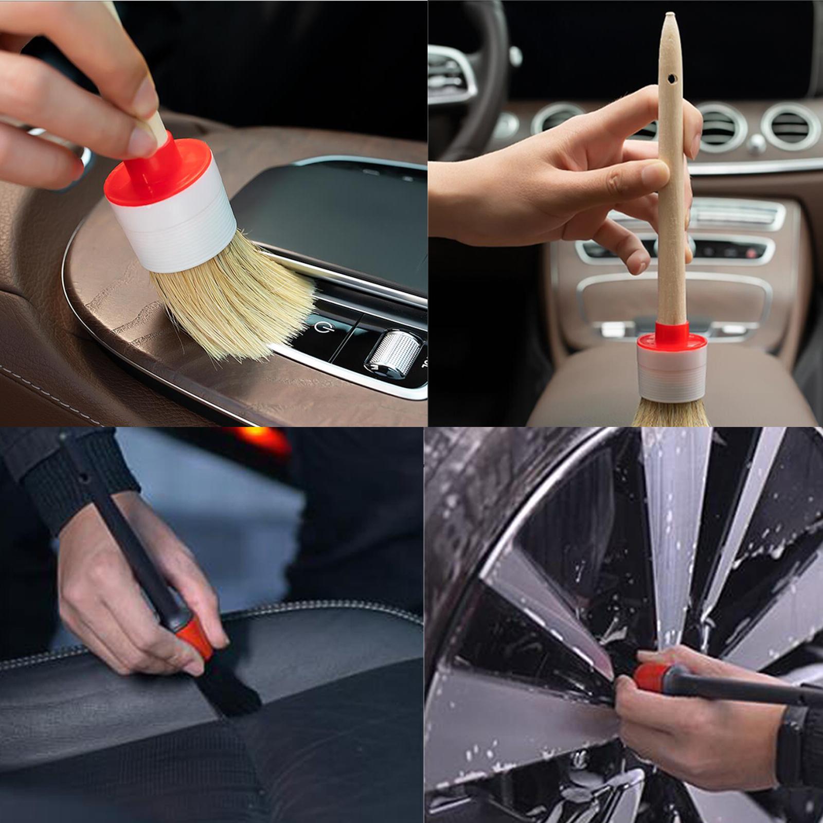 10 Pieces Auto Car Detailing Brush Set for Cleaning Wheels Air Vents