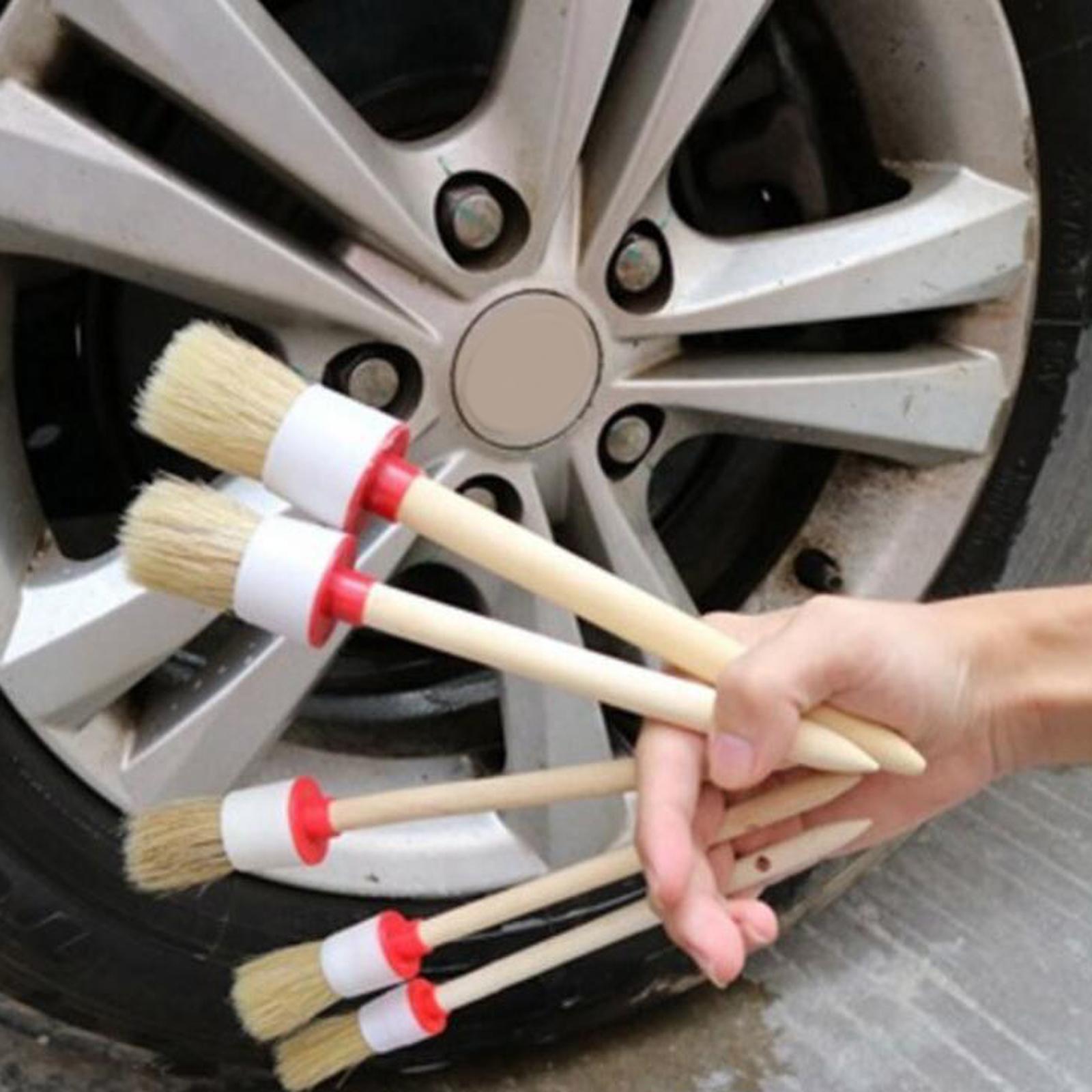 10 Pieces Auto Car Detailing Brush Set for Cleaning Wheels Air Vents