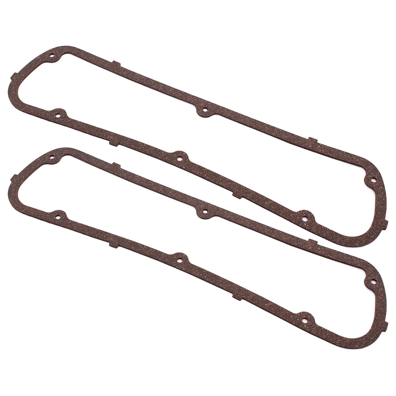 2 Pieces Cork Valve Cover Gasket for Ford SB Engines 260 347 Replace