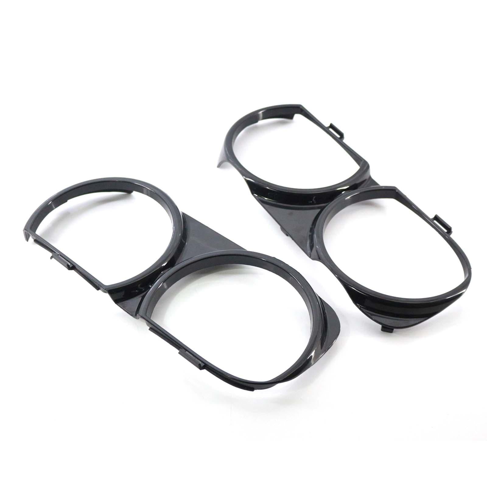 2 Pieces Front Headlight Lamp Bezel Trim CH2510101 for Challenger