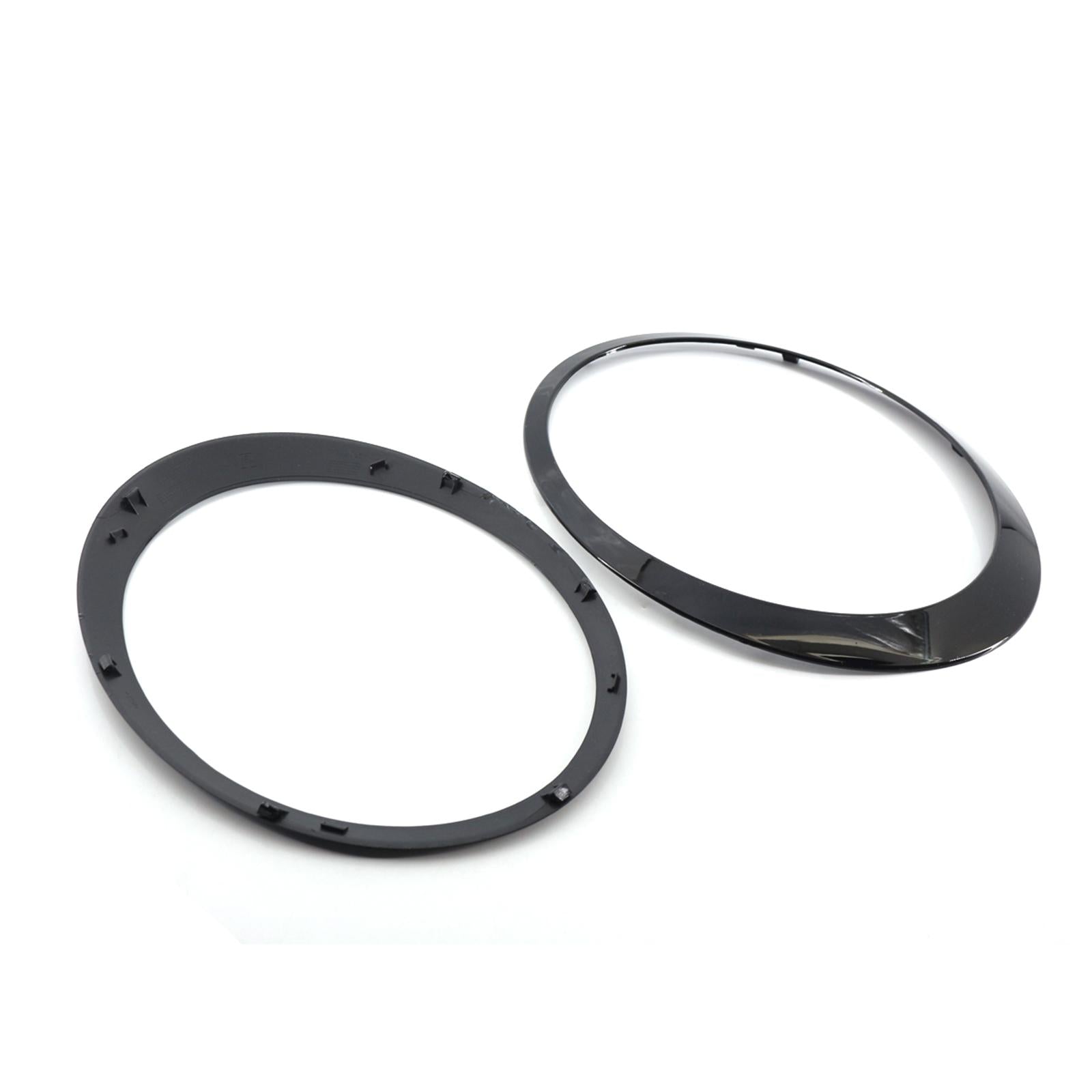 2 Pieces Auto Headlight Trim Ring 51137149905 Fit for Mini Cooper R55 R56