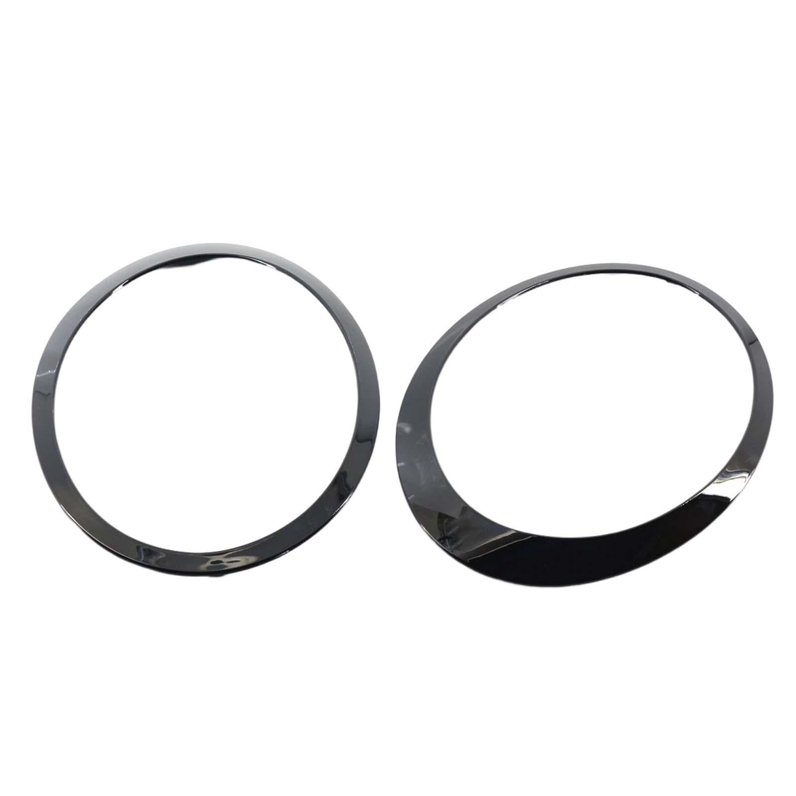 2 Pieces Auto Headlight Trim Ring 51137149905 Fit for Mini Cooper R55 R56