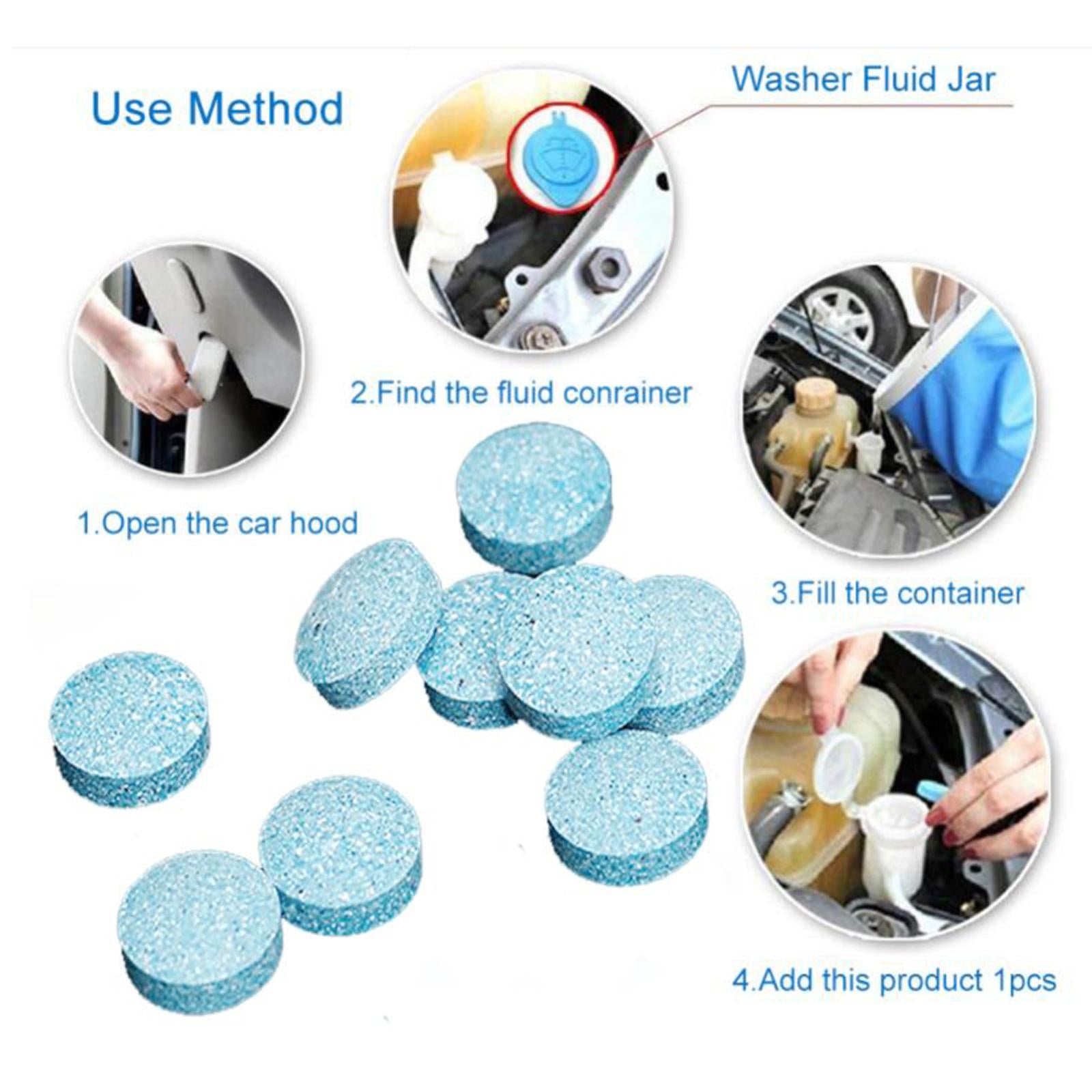 10 Pieces Car Windshield Glass Concentrated Washer Tablets Practical