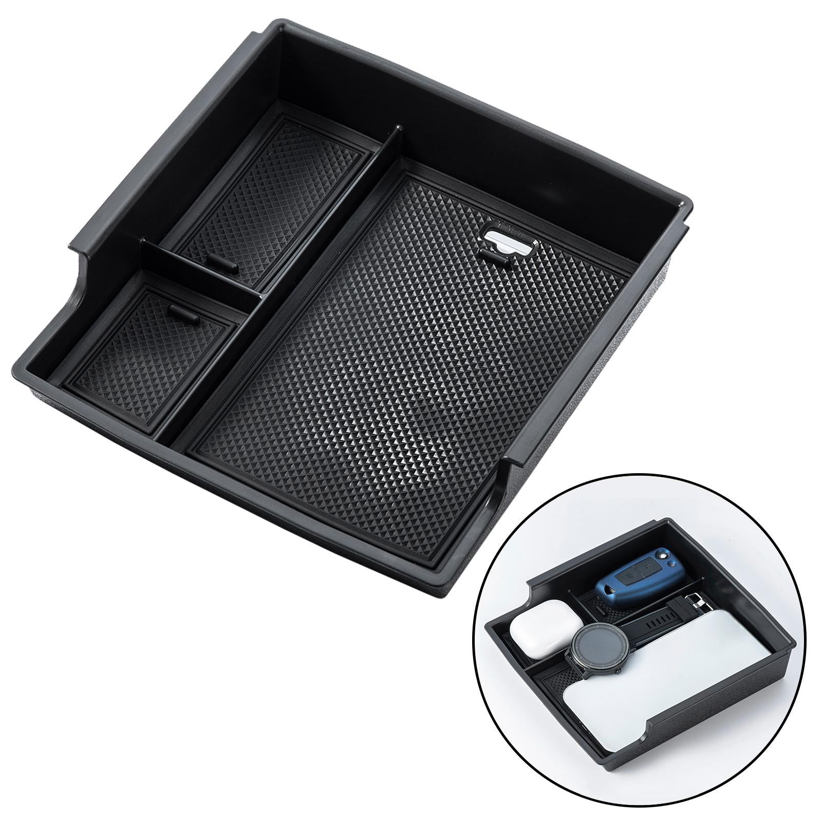 2Pcs Center Console Organizer Box Dual Layers Tray for Ford Bronco 2021-2022