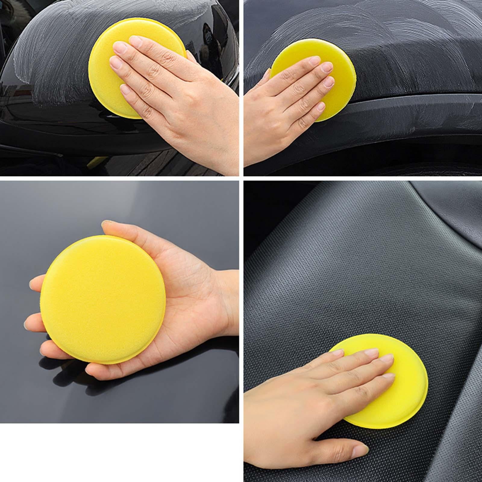 12 Pieces 4inch Foam Sponge Buffing Kits for Automobiles Yachts Car