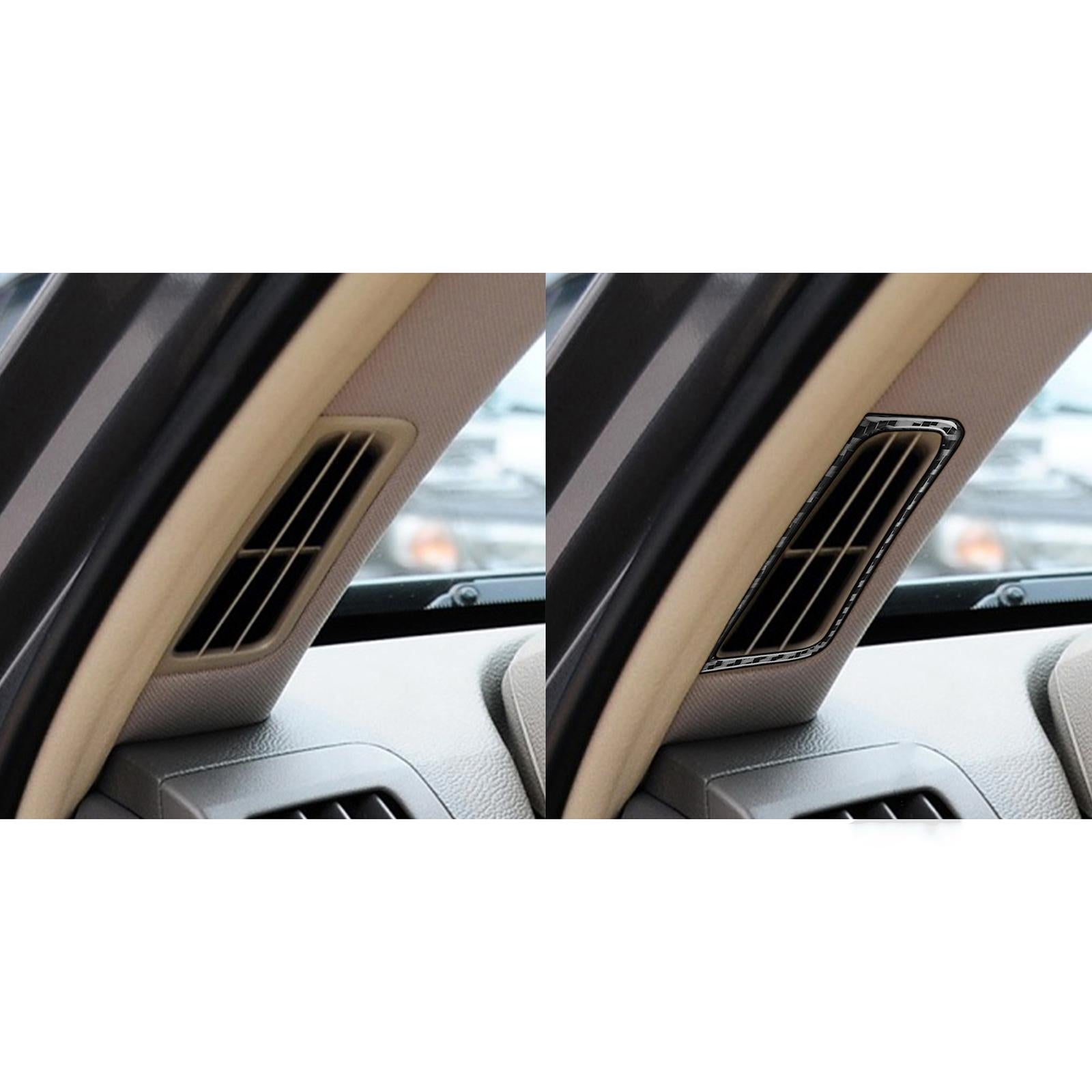 2 Pieces Side Window Defogger Vent Cover Trim Sticker Decal for G37