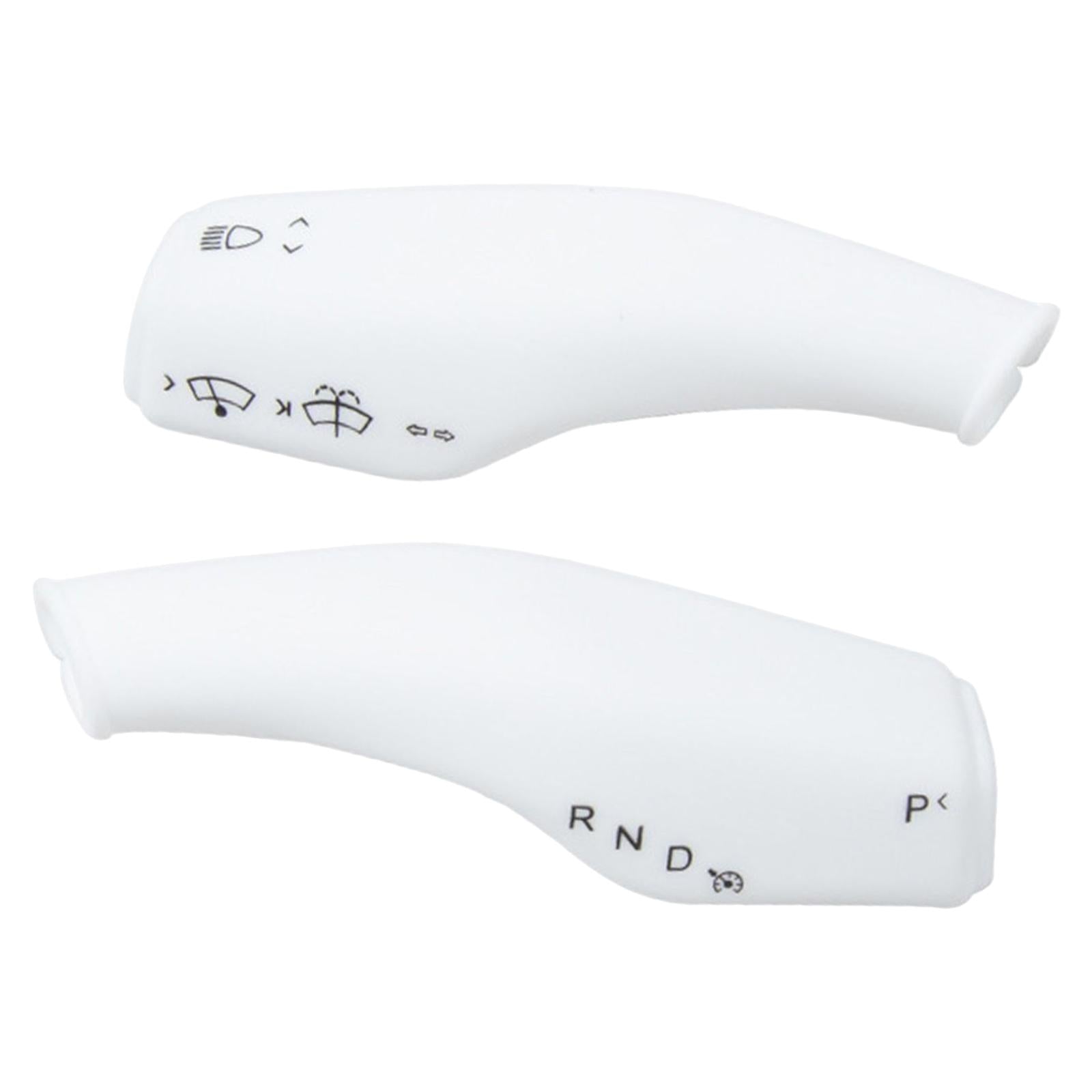 2Pcs Wiper Control Paddle covers for Replacement White