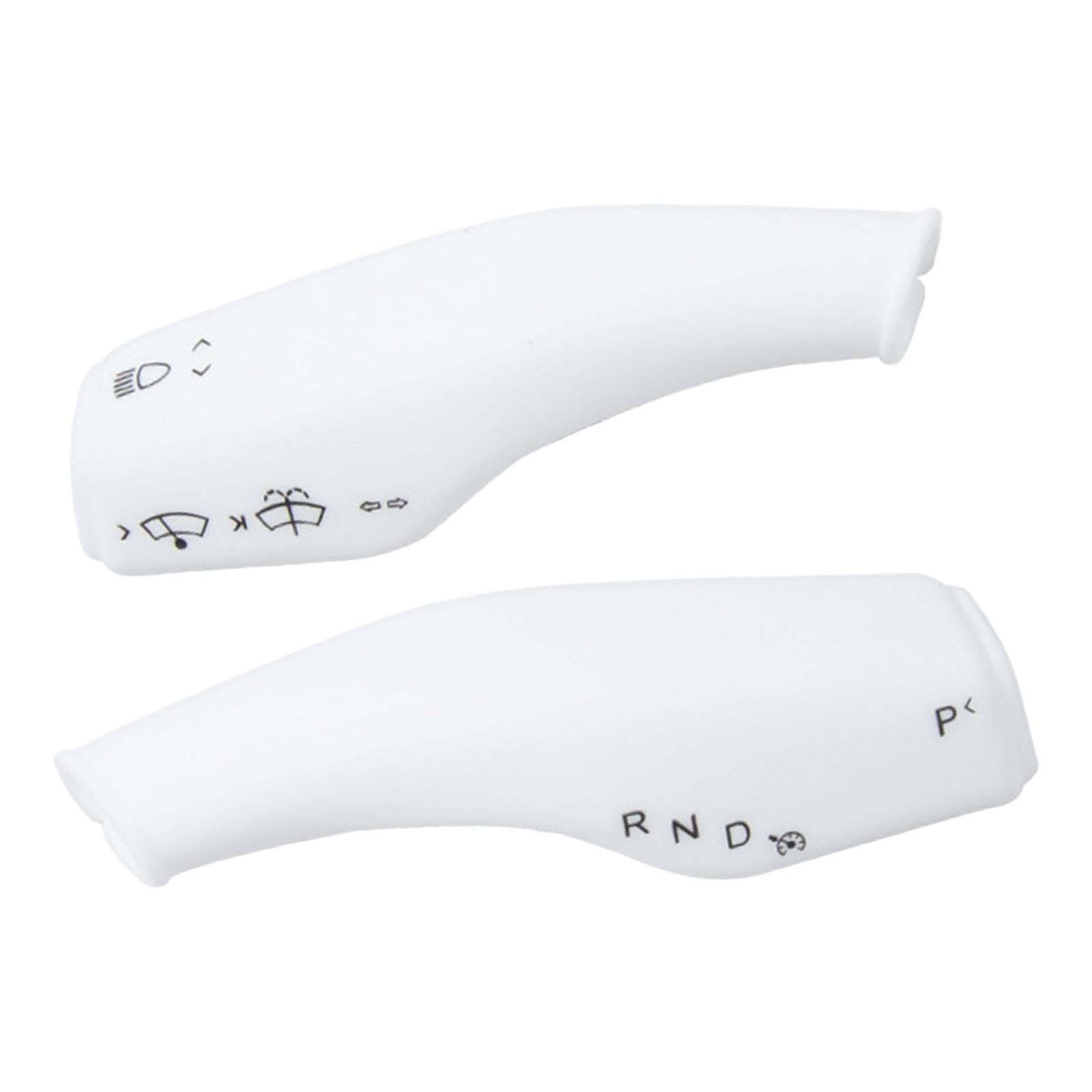 2Pcs Wiper Control Paddle covers for Replacement White