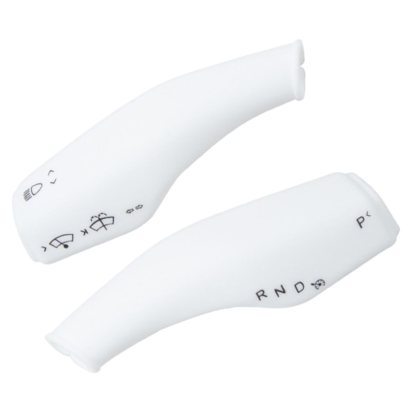 2Pcs Wiper Control Paddle covers for Replacement White