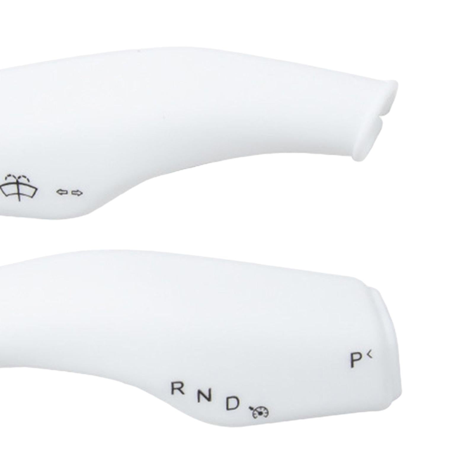 2Pcs Wiper Control Paddle covers for Replacement White