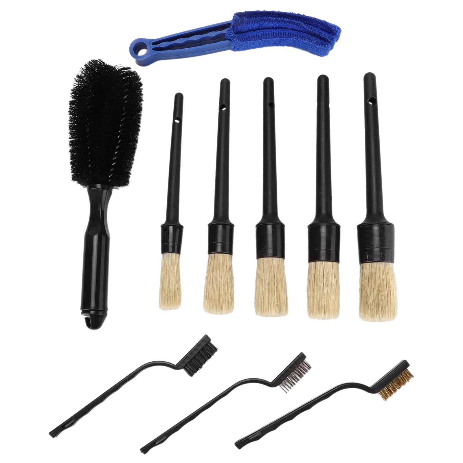 10Pcs Detailing Brush Kit Products Cleaner for Car Cleaning Wheel Brush