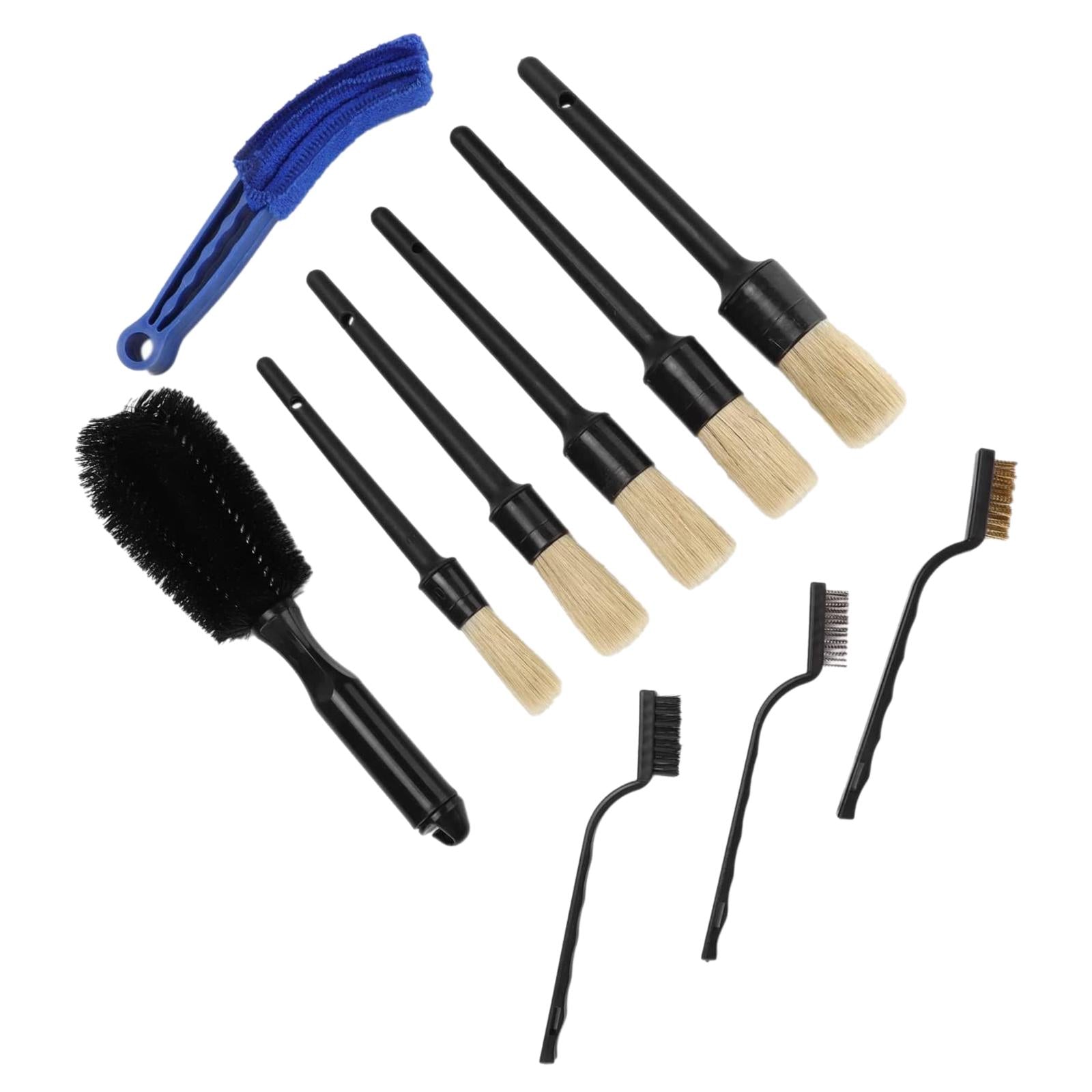 10Pcs Detailing Brush Kit Products Cleaner for Car Cleaning Wheel Brush