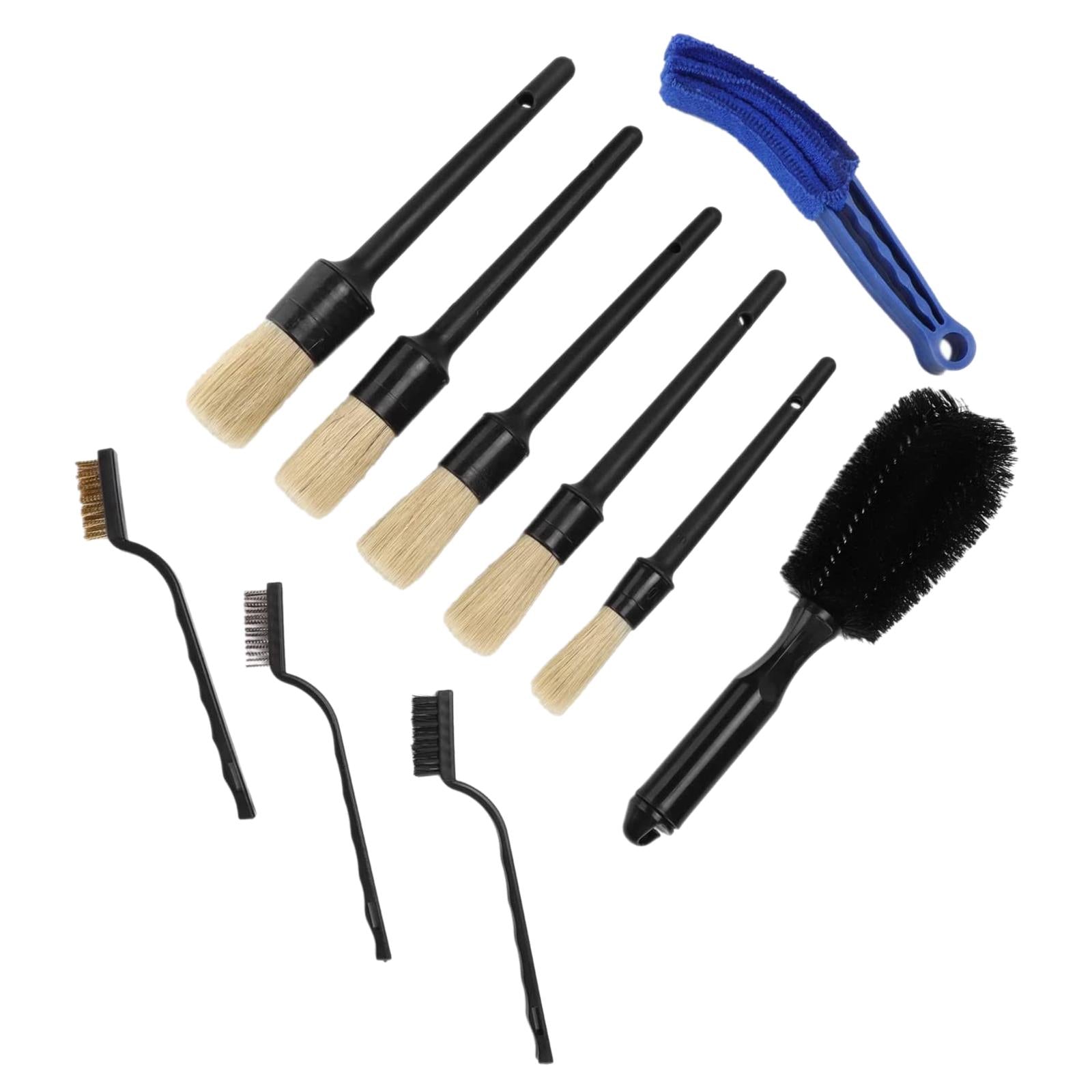 10Pcs Detailing Brush Kit Products Cleaner for Car Cleaning Wheel Brush