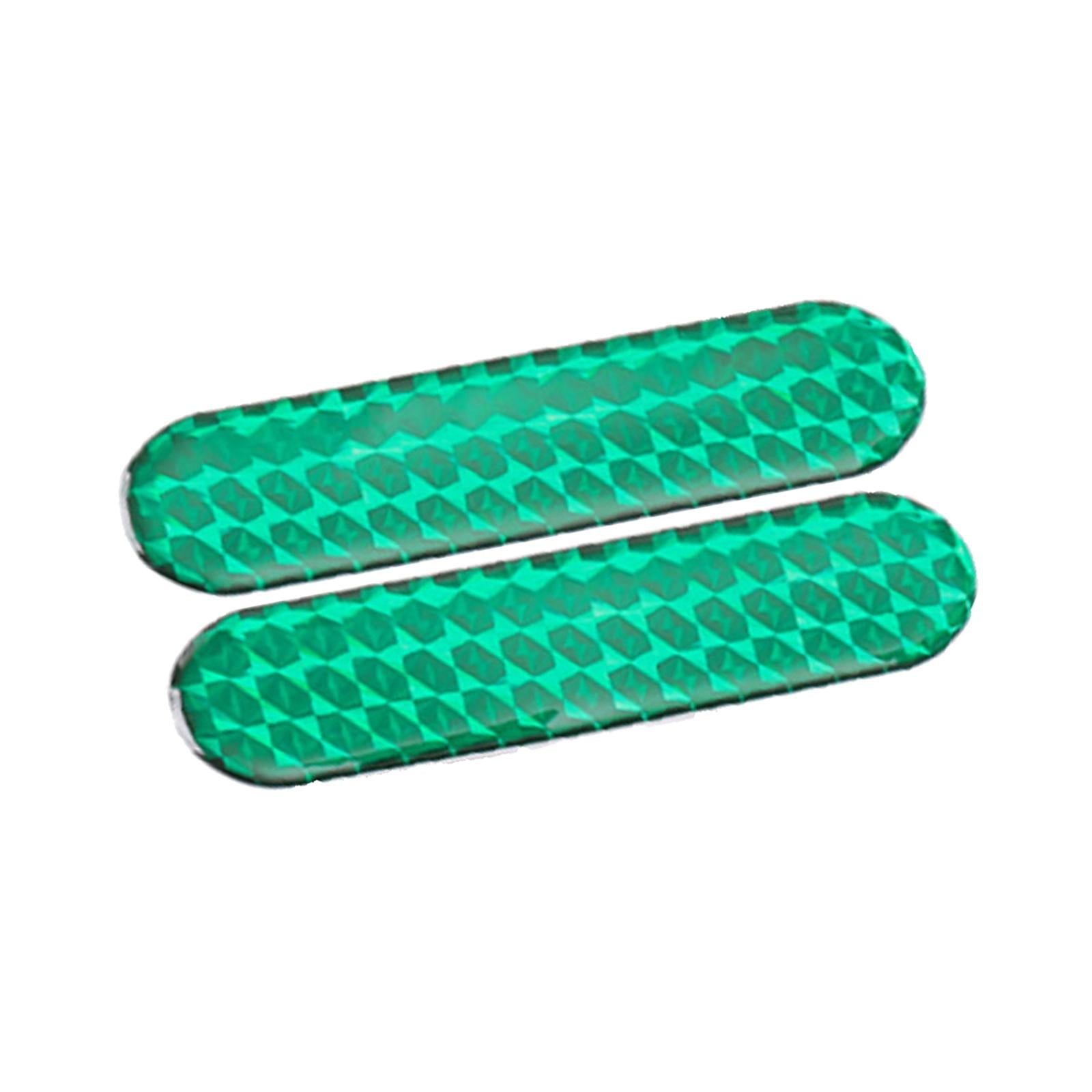 2 Pieces Car Reflective Sticker Auto Reflector Stickers for Pickup Green