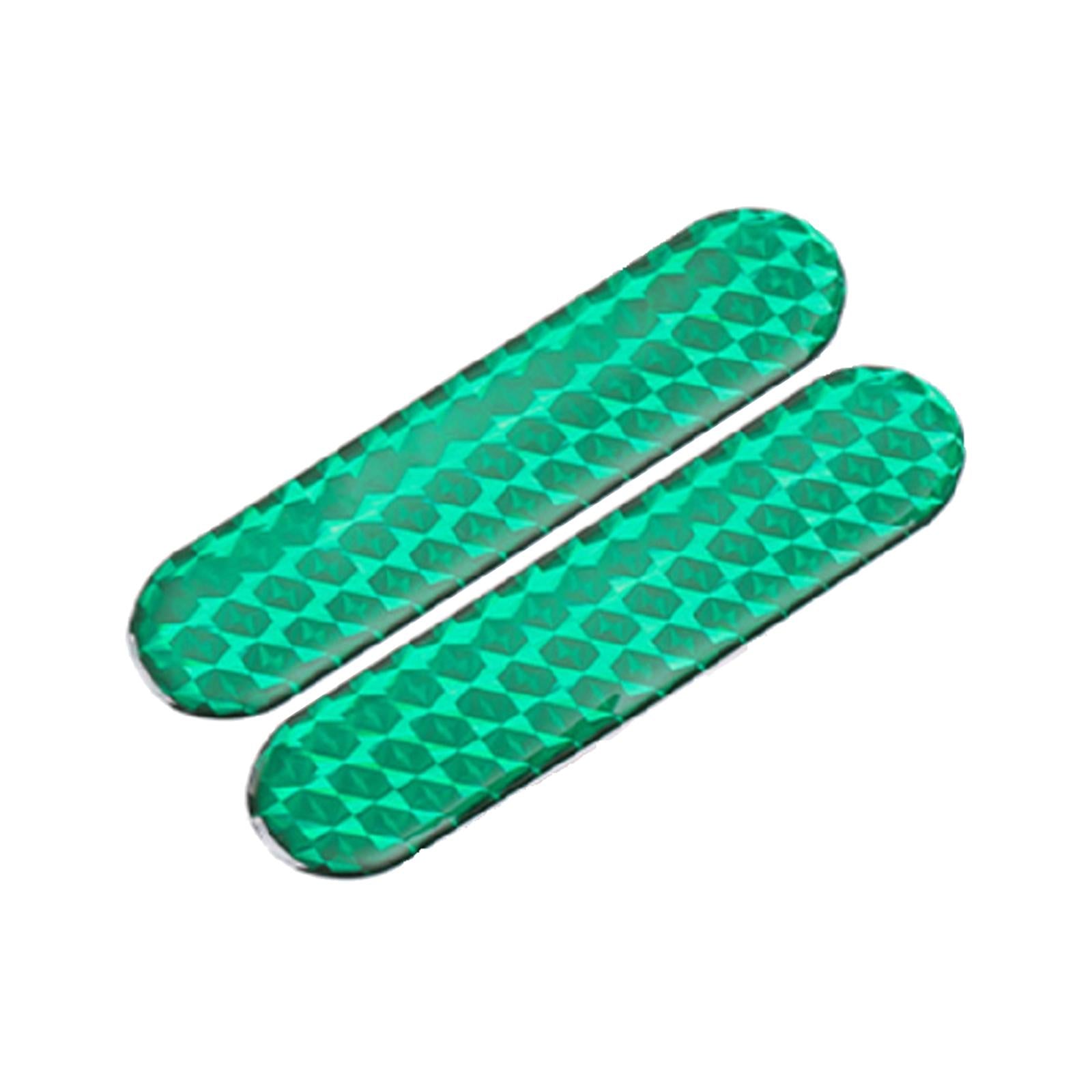 2 Pieces Car Reflective Sticker Auto Reflector Stickers for Pickup Green