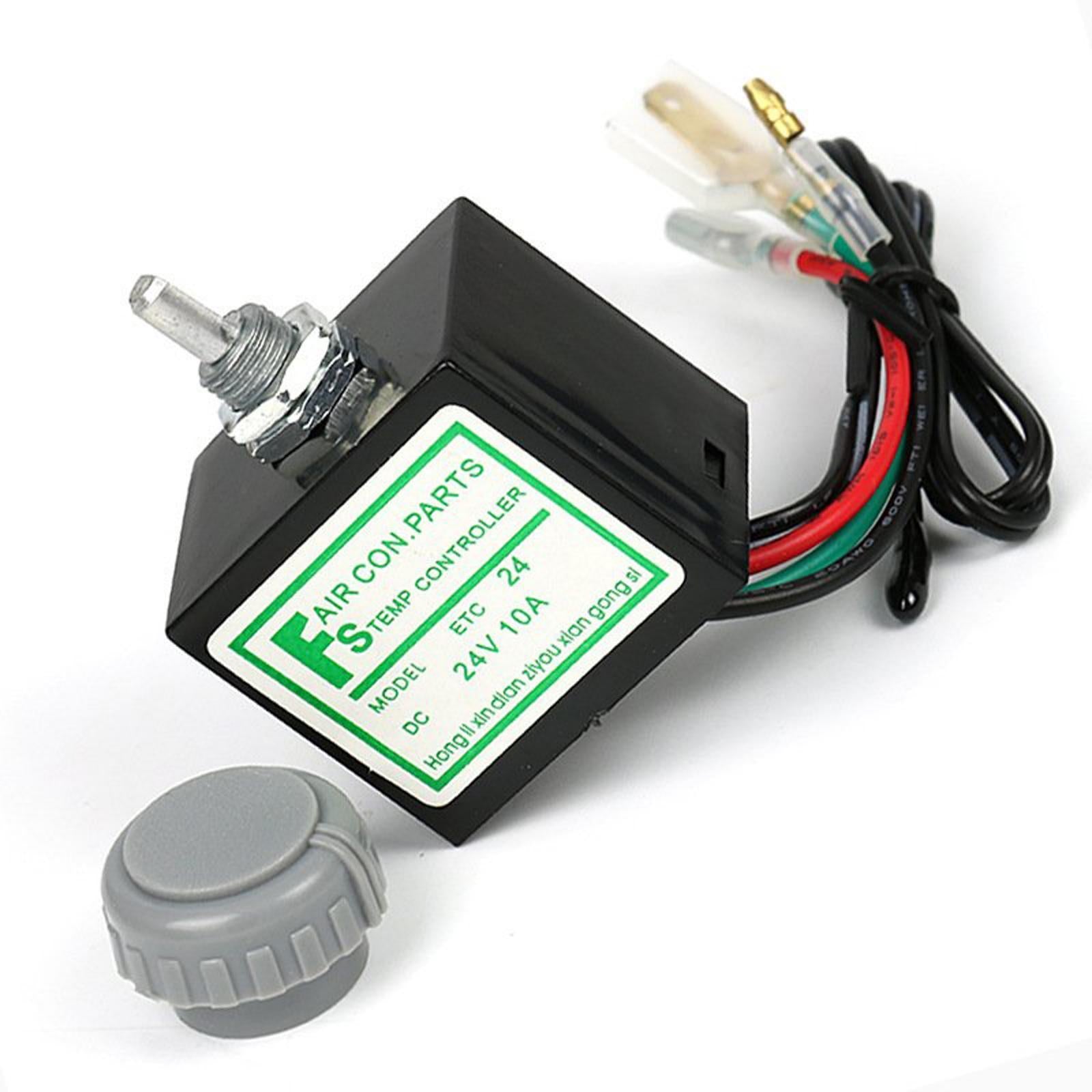 10A Car Air Conditioner Electronic Thermostat Switch with Sensor 24V